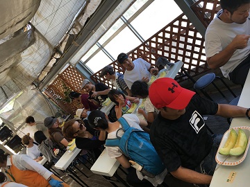 ベタなメロン試食