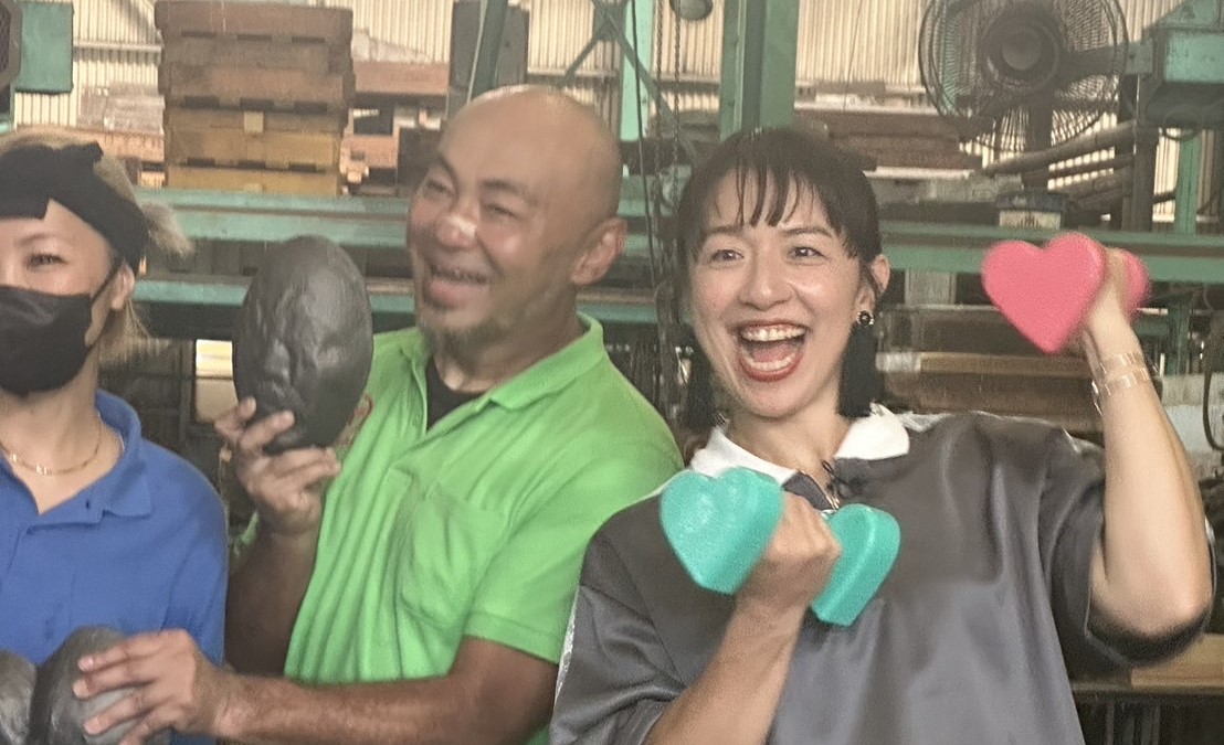 武村鋳造所、浜口京子さん来社